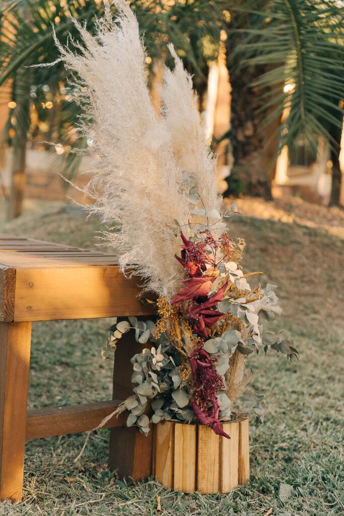 Pampasgras decor set