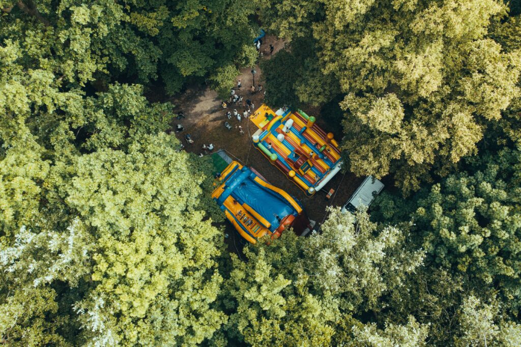 Springkussen XXL Speelburcht (8x6 meter)